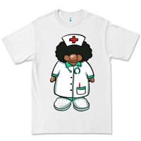 White african nurse gnome afro hair Premium Tee - BarkalooDesign