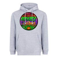 Heather Grey halloween round earrings 2 Heavyweight Hoodie - BundleAndBundleShop