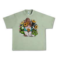 Oil Green gnomes sunflower cactus Urban Heavy Tee - JahusDesignShop