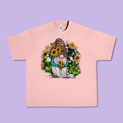 Gnomes Sunflower Cactus Urban Heavy Tee Designed By Jahusdesignshop