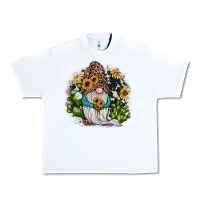 White gnomes sunflower cactus Urban Heavy Tee - JahusDesignShop