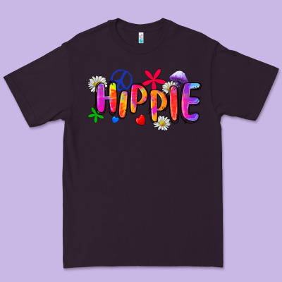 Hippie Premium Tee Designed By Zillion Design Studio
