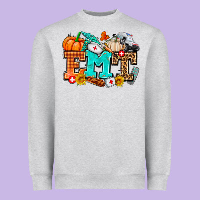 Emt With Fall Heavyweight Sweatshirt Designed By Adodesignshop