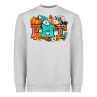 Heather Grey emt with fall Heavyweight Sweatshirt - AdoDesignShop