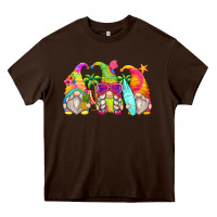 Chocolate Brown summer gnomes Heavy Core Tee - Zillion Design Studio
