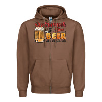 Chestnut crawfish and beer that's why i'm here Zipper Hoodie - MaliasSmallBusiness