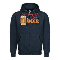 Navy crawfish and beer that's why i'm here Zipper Hoodie - MaliasSmallBusiness