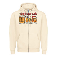 Sandshell crawfish and beer that's why i'm here Zipper Hoodie - MaliasSmallBusiness