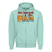 Seafoam crawfish and beer that's why i'm here Zipper Hoodie - MaliasSmallBusiness