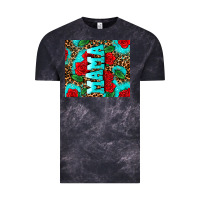 Cloud Black rose leopard mama Vintage Tee - AdoDesignShop