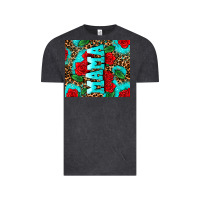 Vintage Black rose leopard mama Vintage Tee - AdoDesignShop