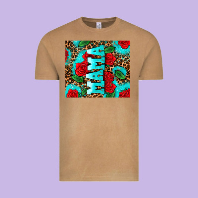 Rose Leopard Mama Vintage Tee Designed By Adodesignshop