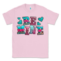 Bubblegum Pink be mine western valentine's day no background Classic Tee - AdoDesignShop