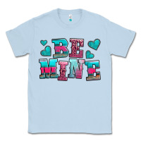 Dusty Blue be mine western valentine's day no background Classic Tee - AdoDesignShop
