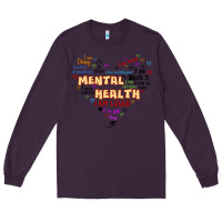 Plum mental health matters Long Sleeve Tee - JahusDesignShop