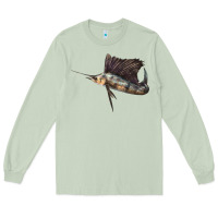 Matcha Atlantic Sailfish Illustrations Long Sleeve Tee - LillyAllenDesigns