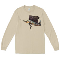 Mushroom Atlantic Sailfish Illustrations Long Sleeve Tee - LillyAllenDesigns