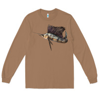 Toasted Coconut Atlantic Sailfish Illustrations Long Sleeve Tee - LillyAllenDesigns