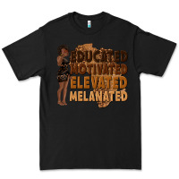 Black educated motivated elevated melanated Premium Tee - texasbilliewilder