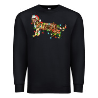 Black christmas bengal cat Premium Sweatshirt - LillyAllenDesigns