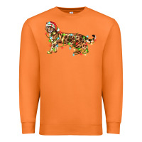 Carrot christmas bengal cat Premium Sweatshirt - LillyAllenDesigns