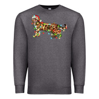 Charcoal Heather christmas bengal cat Premium Sweatshirt - LillyAllenDesigns