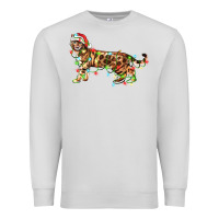 Dove Grey christmas bengal cat Premium Sweatshirt - LillyAllenDesigns