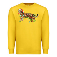 Lemon christmas bengal cat Premium Sweatshirt - LillyAllenDesigns