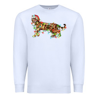 White christmas bengal cat Premium Sweatshirt - LillyAllenDesigns