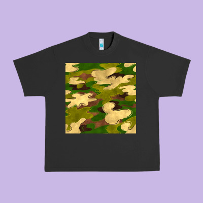 Camouflage Seamless Pattern Urban Heavy Tee Designed By Bundleandbundleshop
