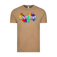 Vintage Coffee love wins pride lgbtq Vintage Tee - AdoDesignShop