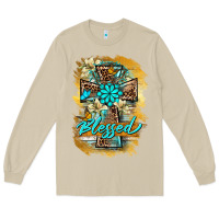 Mushroom western cross blessed lily butterfly Long Sleeve Tee - BarkalooDesign