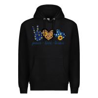 Black Peace Love Texas Premium Hoodie - Bettercallsaul