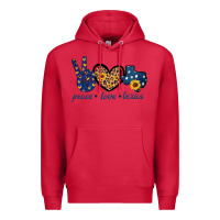 Cardinal Peace Love Texas Premium Hoodie - Bettercallsaul