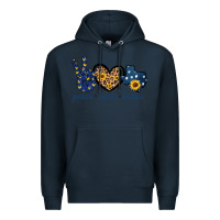 Navy Peace Love Texas Premium Hoodie - Bettercallsaul