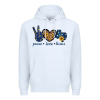 White Peace Love Texas Premium Hoodie - Bettercallsaul