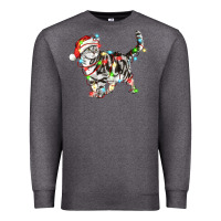 Charcoal Heather christmas american shorthair cat Premium Sweatshirt - LillyAllenDesigns
