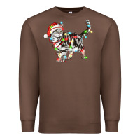Chestnut christmas american shorthair cat Premium Sweatshirt - LillyAllenDesigns