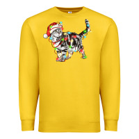 Lemon christmas american shorthair cat Premium Sweatshirt - LillyAllenDesigns