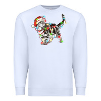 White christmas american shorthair cat Premium Sweatshirt - LillyAllenDesigns