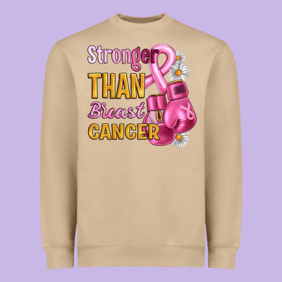 Stronger Than Breast Cancer Heavyweight Sweatshirt Designed By Artiststas