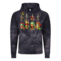 Cloud Black christmas skeleton coffee cups Vintage Hoodie - FaDigitalArtStudio