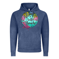 Vintage Denim life is better at the beach Vintage Hoodie - JahusDesignShop