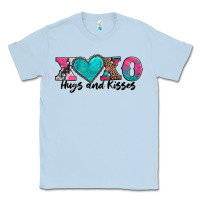 Dusty Blue xoxo hugs and kisses valentines day Classic Tee - AdoDesignShop