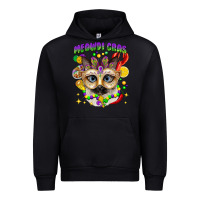 Black meowdi gras mardi gras cat Urban Hoodie - CowGirlArtShop