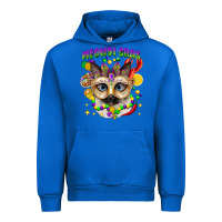 Cobalt meowdi gras mardi gras cat Urban Hoodie - CowGirlArtShop