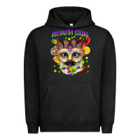 Pigment Black meowdi gras mardi gras cat Urban Hoodie - CowGirlArtShop