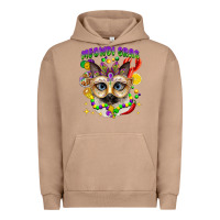 Pigment Burro meowdi gras mardi gras cat Urban Hoodie - CowGirlArtShop