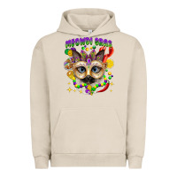 Pigment French Oak meowdi gras mardi gras cat Urban Hoodie - CowGirlArtShop