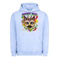 Pigment Grape Ice meowdi gras mardi gras cat Urban Hoodie - CowGirlArtShop